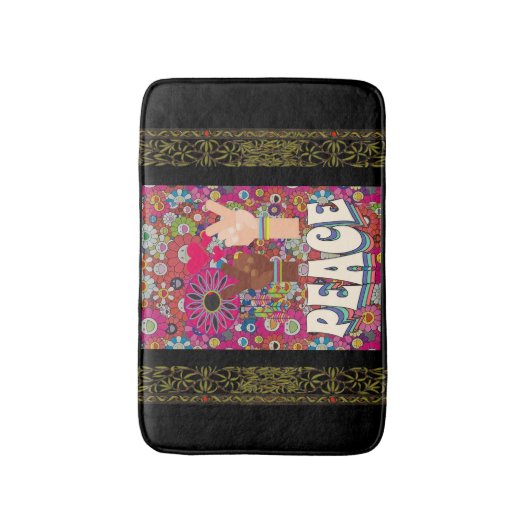 Peace Bath Mat (Voorkant Verticaal)