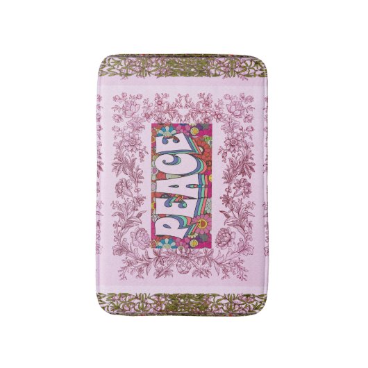 Peace Bath Mat (Voorkant Verticaal)