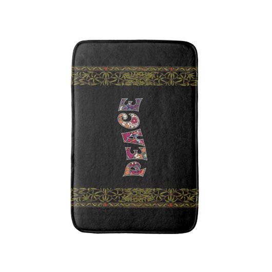 Peace Bath Mat (Voorkant Verticaal)