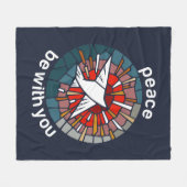 Peace be with you fleece deken (Voorkant (Horizontaal))