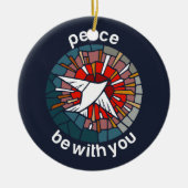 Peace be with you keramisch ornament (Voorkant)