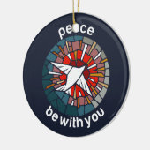 Peace be with you keramisch ornament (Links)