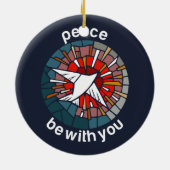 Peace be with you keramisch ornament (Achterkant)