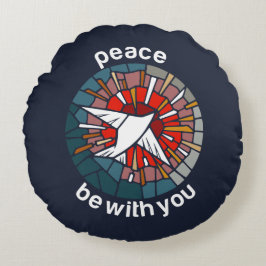 Peace be with you rond kussen