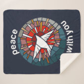 Peace be with you sherpa deken (Voorkant (horizontaal))