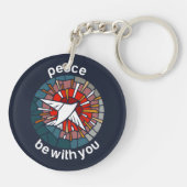 Peace be with you sleutelhanger (Achterkant)