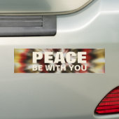 Peace Be With You Tie Dye Bumper Sticker (En voiture)