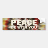 Peace Be With You Tie Dye Bumper Sticker (Devant)