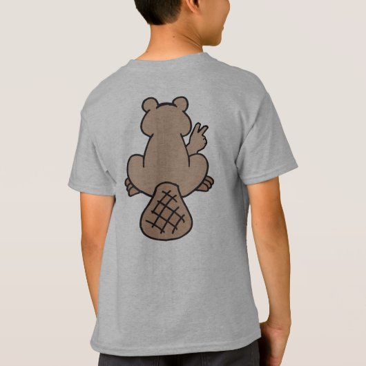 Peace Beaver T-shirt (Achterkant)