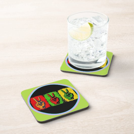 Peace Beverage Coaster Bier Onderzetter (Rechterzijde)