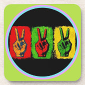 Peace Beverage Coaster Bier Onderzetter (Voorkant)