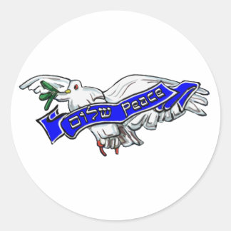 Peace Bird Ronde Sticker