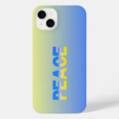 PEACE bleu et jaune Ukraine Inspiré moderne chic (Verso)