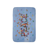 PEACE Blue Sky Butterflies | Motivational Hope Joy Badmat (Voorkant Verticaal)