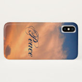 Peace Blue Sky Fluffy Pink Clouds Foto Celestial Case-Mate iPhone Case (Achterkant (horizontaal))