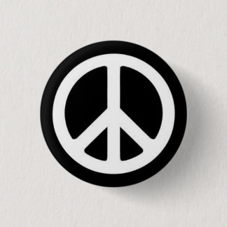 Peace BnW Ronde Button 3,2 Cm