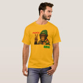 Peace Bro Chimpanzee Graphic T-Shirt - Cool Monkey (Devant entier)