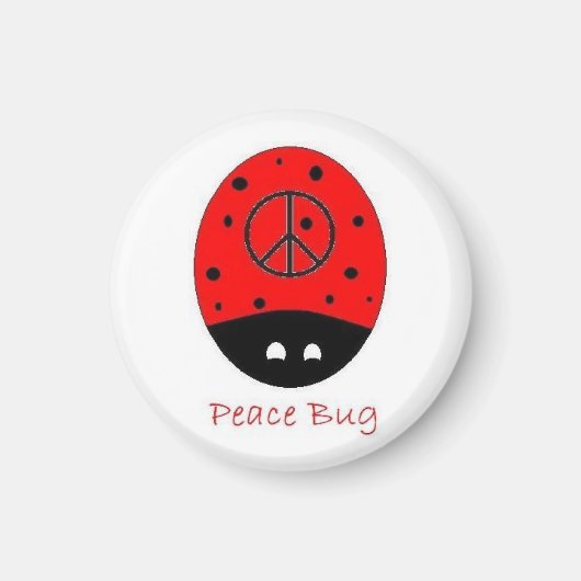 Peace bug magneet (Voorkant)