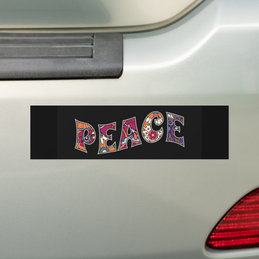 Peace Bumper Sticker (En voiture)