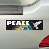 Peace Bumpersticker (Op auto)