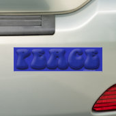 Peace Bumpersticker (Op auto)