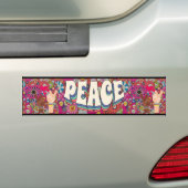 Peace Bumpersticker (Op auto)