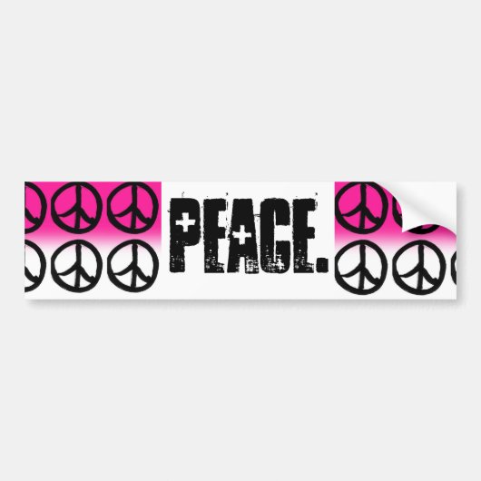 Peace Bumpersticker (Voorkant)