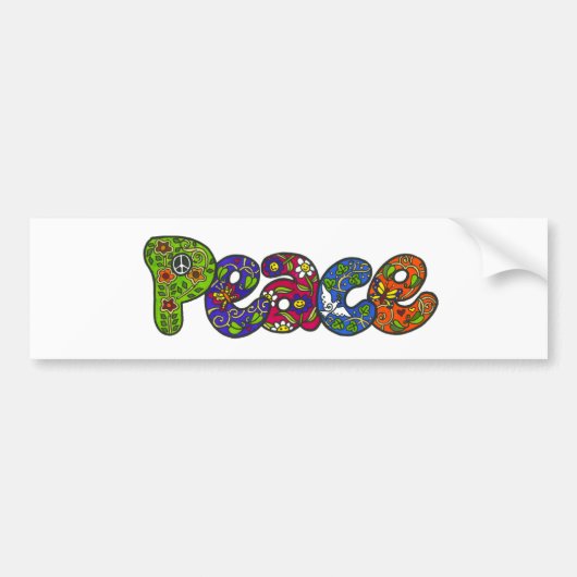 Peace Bumpersticker (Voorkant)