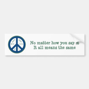 Peace Bumpersticker