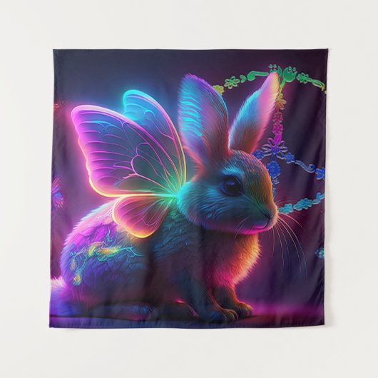 Peace Bunny Wandkleed (Voorkant)