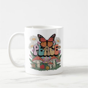 Peace Butterfly Art Design Koffiemok