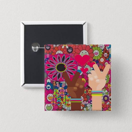 Peace Button (Voorkant /achterkant)