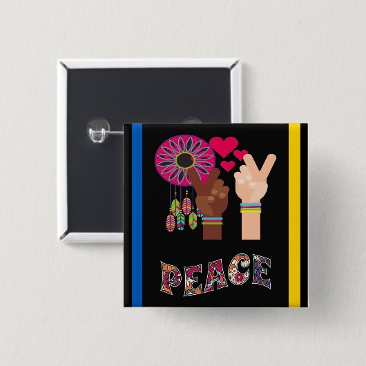 Peace Button (Voorkant /achterkant)