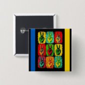 Peace Button (Voorkant /achterkant)