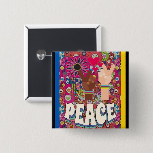 Peace Button (Voorkant /achterkant)