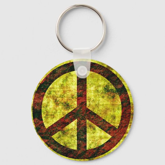 Peace Button Sleutelhanger (Voorkant)