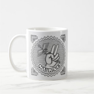 Peace caduceus-verpleegkundige koffiemok