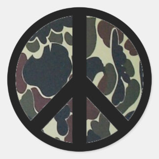 Peace Camouflage Sticker