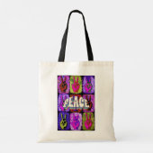 Peace Canvas tas (Achterkant)