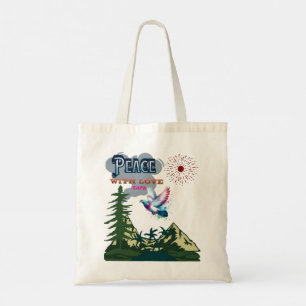Peace Canvas tas - Minimalistisch Inspirerend Carr