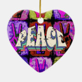 Peace Ceramic Ornament (Achterkant)
