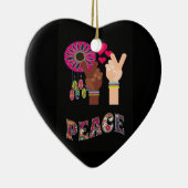Peace Ceramic Ornament (Rechts)