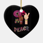 Peace Ceramic Ornament (Achterkant)
