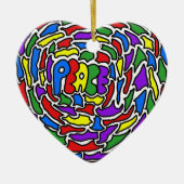 Peace Ceramic Ornament (Voorkant)