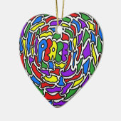 Peace Ceramic Ornament (Links)