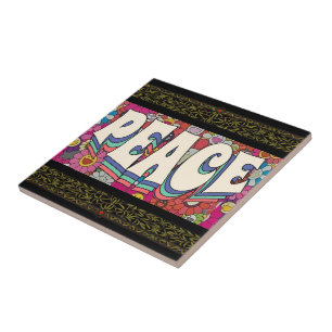 Peace Ceramic TIle Tegeltje