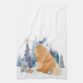 PEACE Chow hondenvakantie Theedoek (Verticaal)