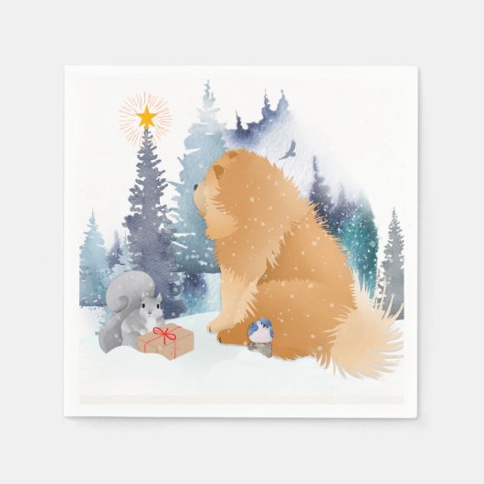 PEACE Chow serviettes en papier pour chien (Devant)