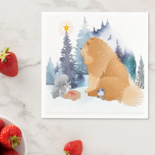 PEACE Chow serviettes en papier pour chien