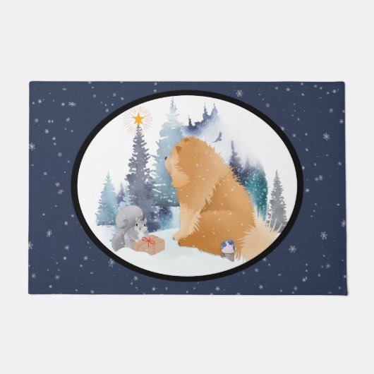 PEACE Chow vakantiedeurmat Deurmat (Voorkant)